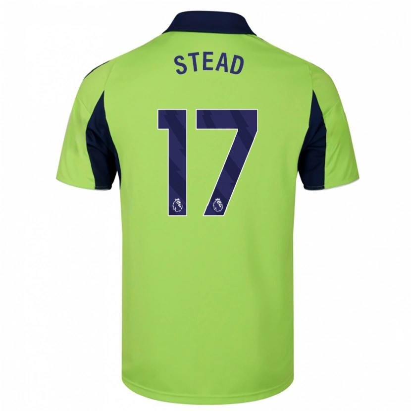 Danxen Hombre Camiseta Kayleigh Stead #17 Verde Marino Blanco 2ª Equipación 2025/26 La Camisa México