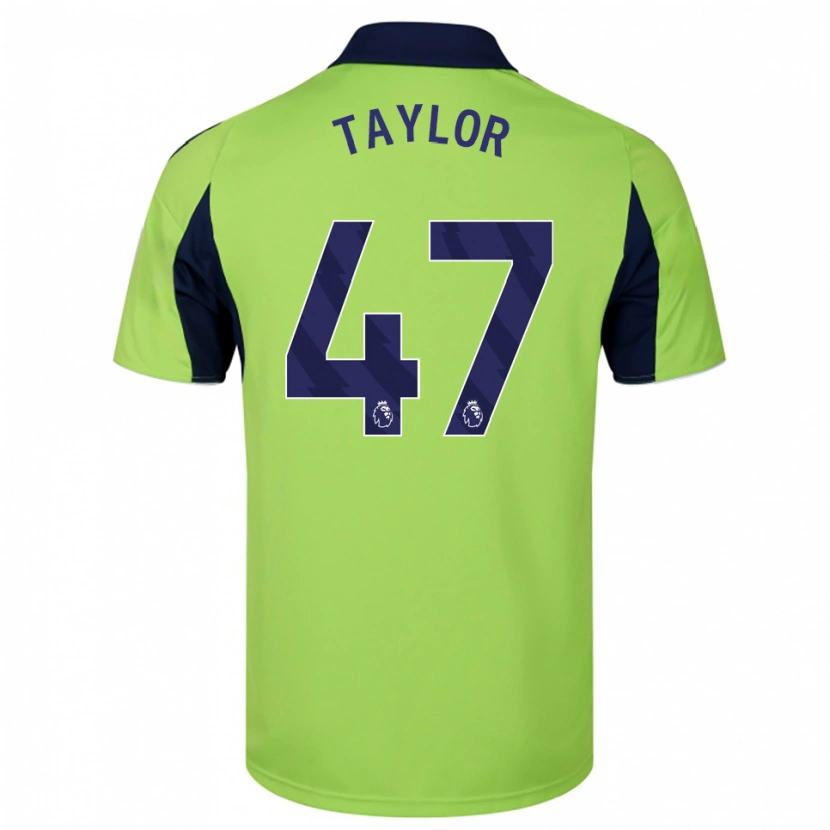 Danxen Hombre Camiseta Bo Taylor #47 Verde Marino Blanco 2ª Equipación 2025/26 La Camisa México