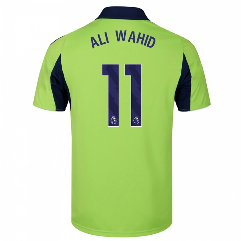 Danxen Hombre Camiseta Farhaan Ali Wahid #11 Verde Marino Blanco 2ª Equipación 2025/26 La Camisa México