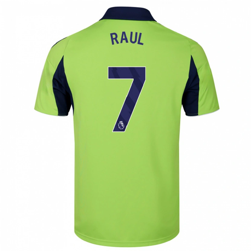 Danxen Hombre Camiseta Raúl Jiménez #7 Verde Marino Blanco 2ª Equipación 2025/26 La Camisa México