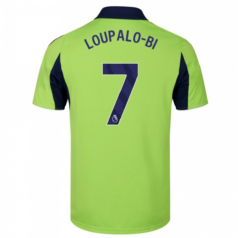 Danxen Hombre Camiseta Aaron Loupalo-Bi #7 Verde Marino Blanco 2ª Equipación 2025/26 La Camisa México