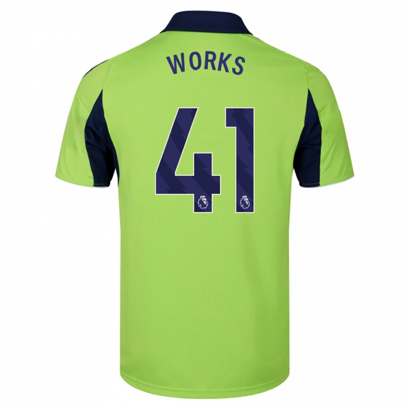 Danxen Hombre Camiseta Terrell Works #41 Verde Marino Blanco 2ª Equipación 2025/26 La Camisa México