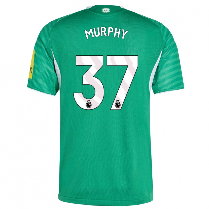 Danxen Hombre Camiseta Alex Murphy #37 Verde Blanco 2ª Equipación 2025/26 La Camisa México