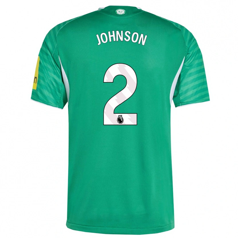 Danxen Hombre Camiseta Henry Johnson #2 Verde Blanco 2ª Equipación 2025/26 La Camisa México