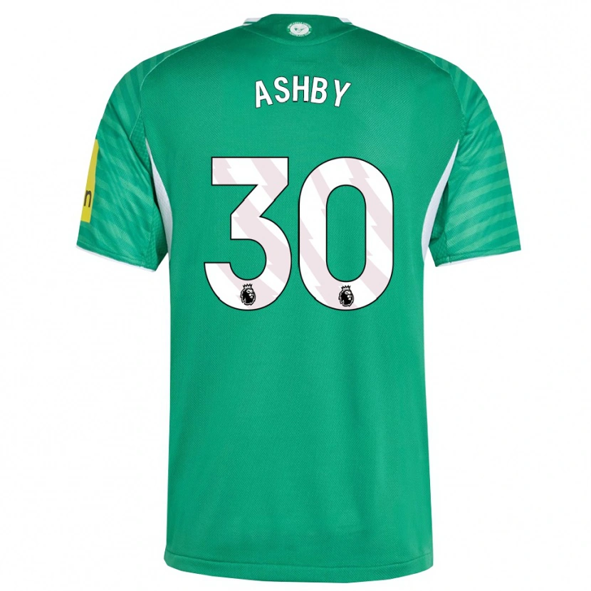 Danxen Hombre Camiseta Harrison Ashby #30 Verde Blanco 2ª Equipación 2025/26 La Camisa México