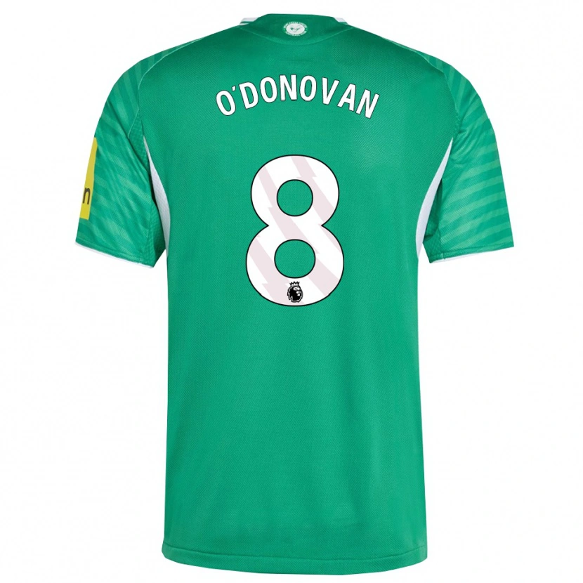 Danxen Hombre Camiseta Alex O'donovan #8 Verde Blanco 2ª Equipación 2025/26 La Camisa México