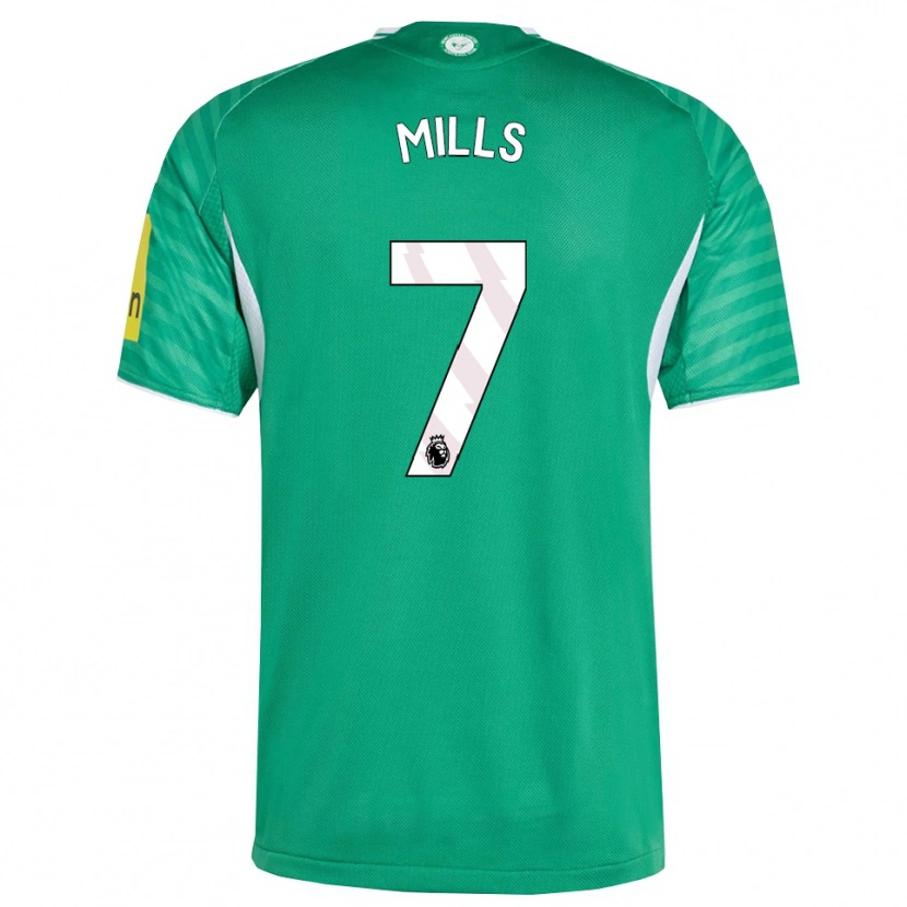 Danxen Hombre Camiseta Michael Mills #7 Verde Blanco 2ª Equipación 2025/26 La Camisa México