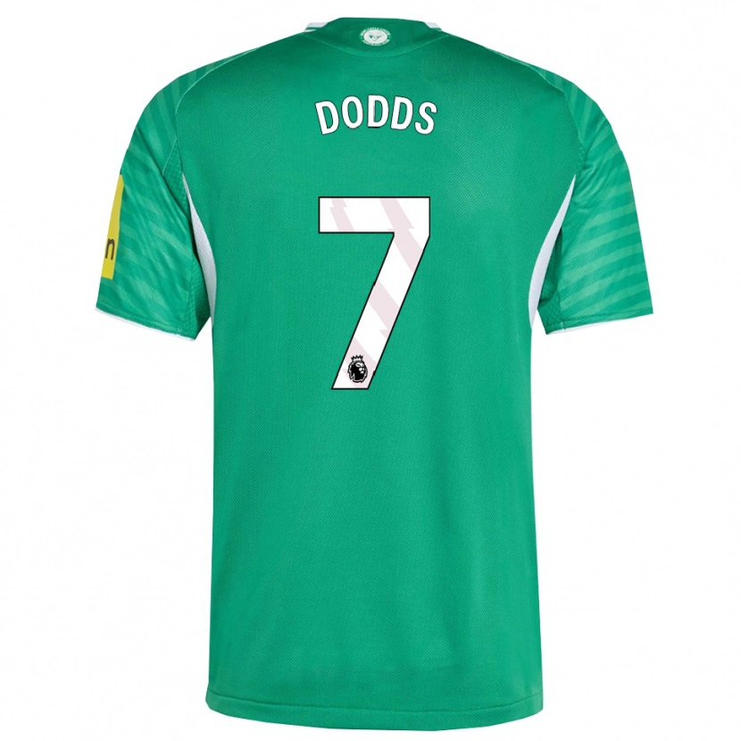 Danxen Hombre Camiseta Tyler Dodds #7 Verde Blanco 2ª Equipación 2025/26 La Camisa México