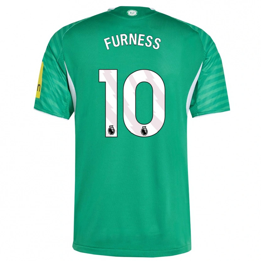 Danxen Hombre Camiseta Rachel Furness #10 Verde Blanco 2ª Equipación 2025/26 La Camisa México