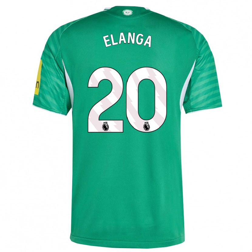 Danxen Hombre Camiseta Anthony Elanga #20 Verde Blanco 2ª Equipación 2025/26 La Camisa México