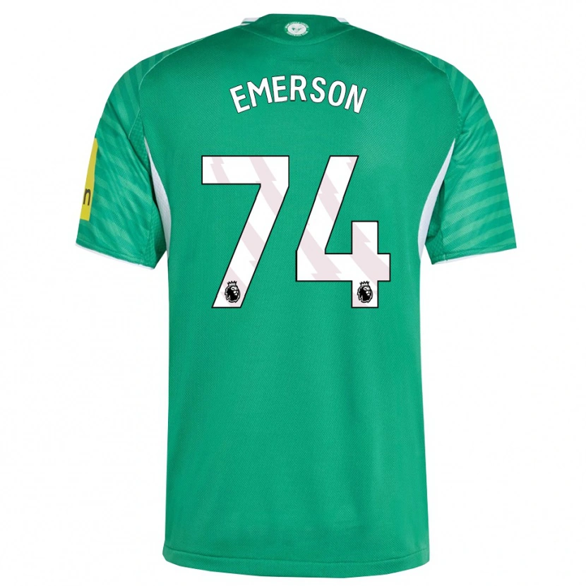 Danxen Hombre Camiseta Johnny Emerson #74 Verde Blanco 2ª Equipación 2025/26 La Camisa México