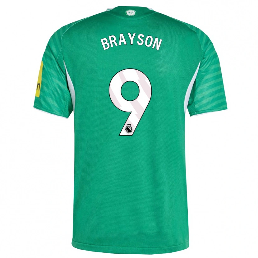 Danxen Hombre Camiseta Joe Brayson #9 Verde Blanco 2ª Equipación 2025/26 La Camisa México