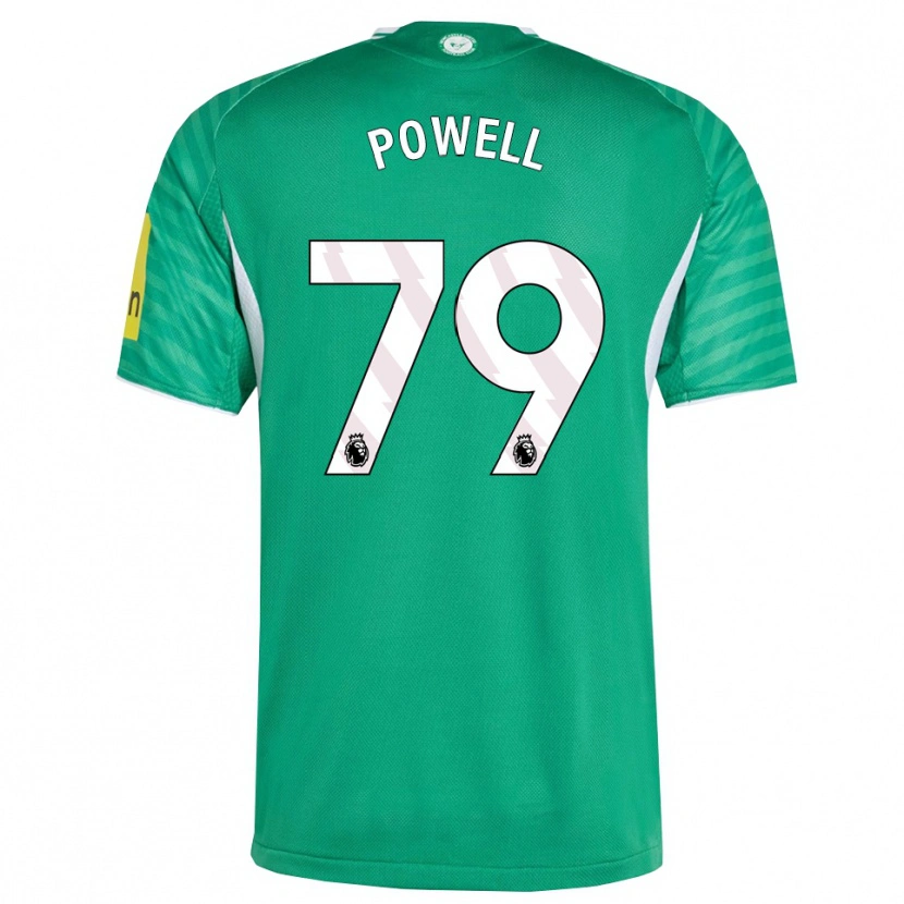 Danxen Hombre Camiseta Rory Powell #79 Verde Blanco 2ª Equipación 2025/26 La Camisa México