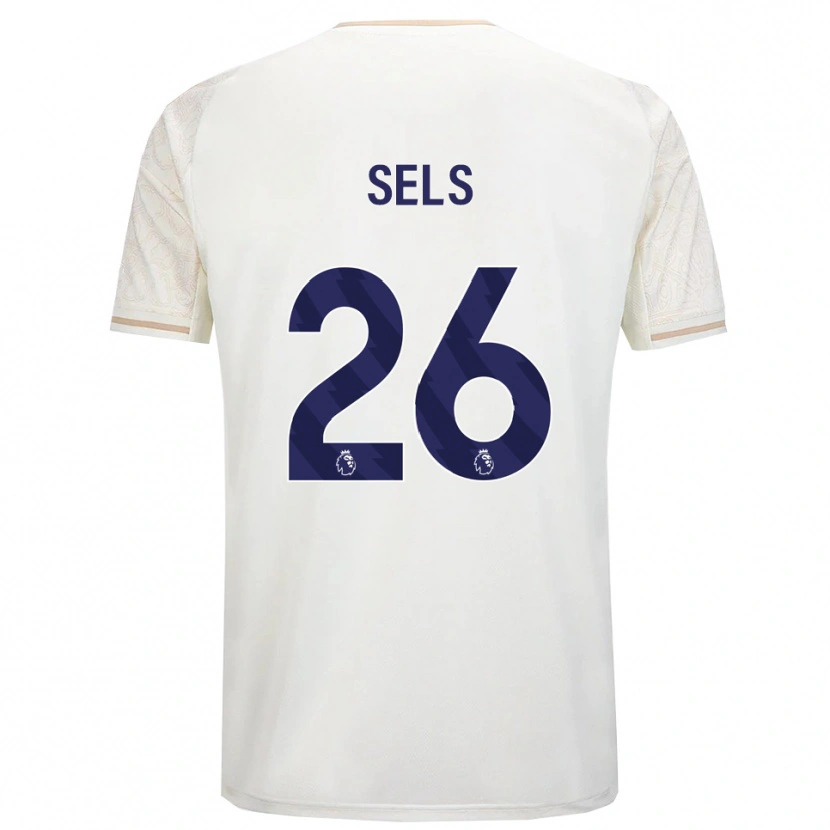 Danxen Hombre Camiseta Matz Sels #26 Blanco Roto Negro 2ª Equipación 2025/26 La Camisa México