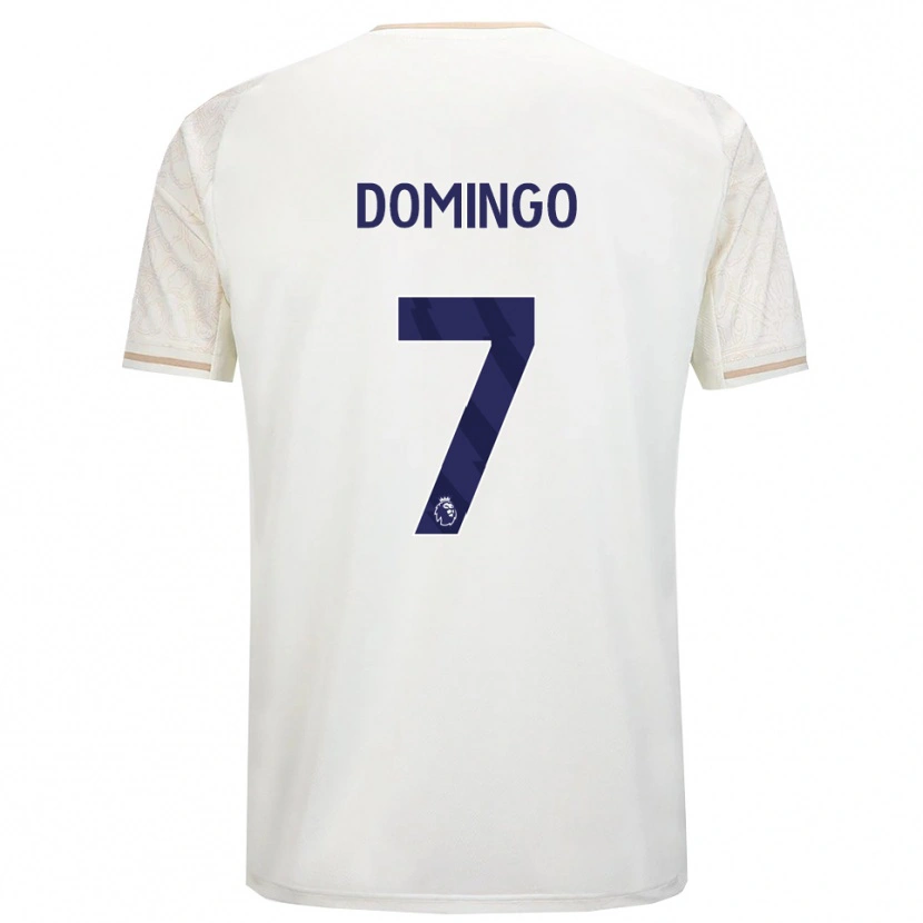 Danxen Hombre Camiseta Sophie Domingo #7 Blanco Roto Negro 2ª Equipación 2025/26 La Camisa México