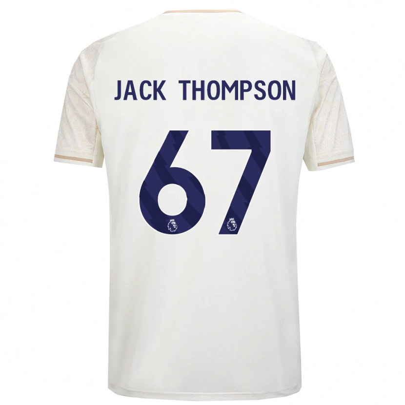 Danxen Hombre Camiseta Jack Thompson #67 Blanco Roto Negro 2ª Equipación 2025/26 La Camisa México