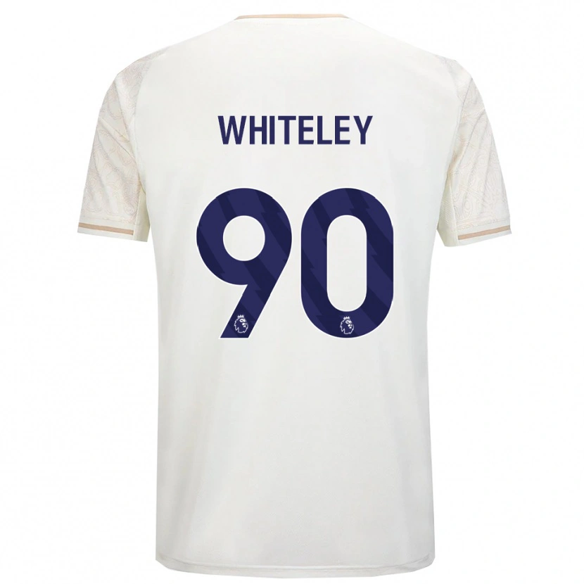 Danxen Hombre Camiseta Jonathan Whiteley #90 Blanco Roto Negro 2ª Equipación 2025/26 La Camisa México