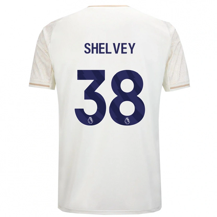Danxen Hombre Camiseta George Shelvey #38 Blanco Roto Negro 2ª Equipación 2025/26 La Camisa México