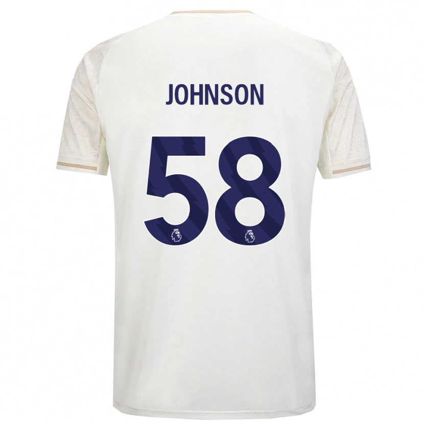 Danxen Hombre Camiseta Pharrell Johnson #58 Blanco Roto Negro 2ª Equipación 2025/26 La Camisa México