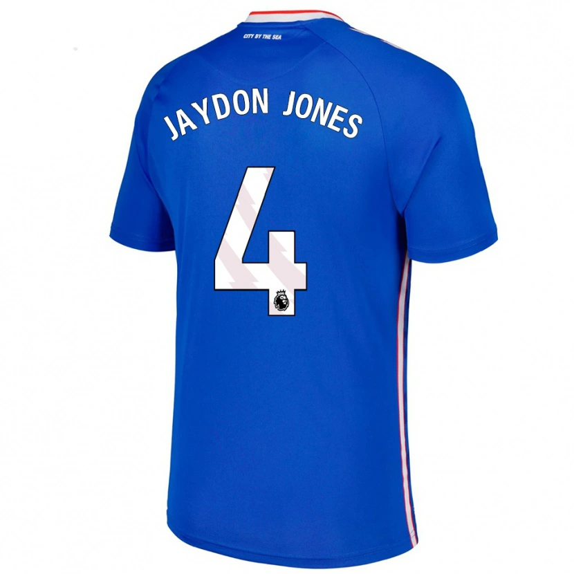 Danxen Hombre Camiseta Jaydon Jones #4 Azul Blanco 2ª Equipación 2025/26 La Camisa México