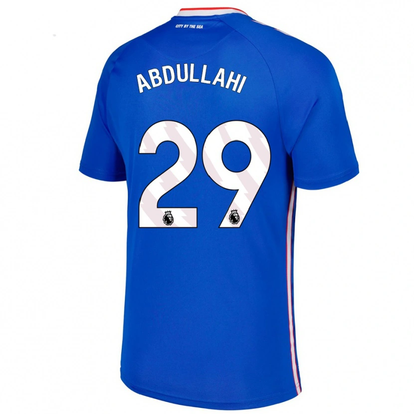 Danxen Hombre Camiseta Ahmed Abdullahi #29 Azul Blanco 2ª Equipación 2025/26 La Camisa México