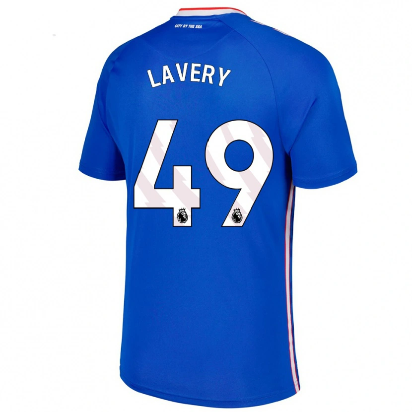 Danxen Hombre Camiseta Tom Lavery #49 Azul Blanco 2ª Equipación 2025/26 La Camisa México