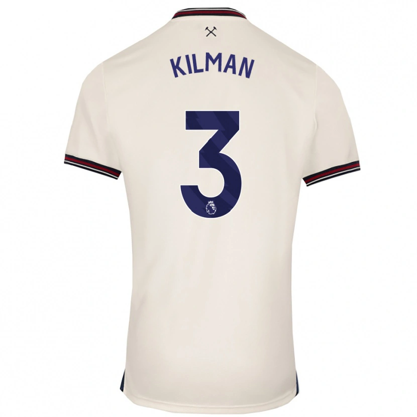 Danxen Hombre Camiseta Maximilian Kilman #3 Blanco Roto 2ª Equipación 2025/26 La Camisa México