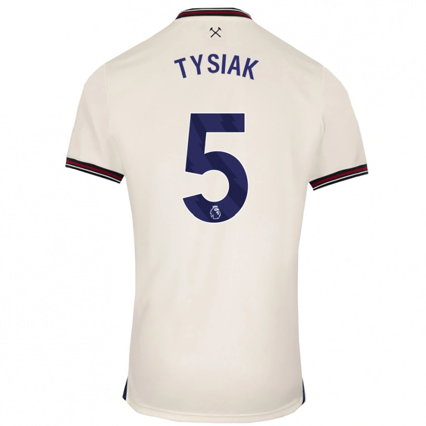 Danxen Hombre Camiseta Amber Tysiak #5 Blanco Roto 2ª Equipación 2025/26 La Camisa México
