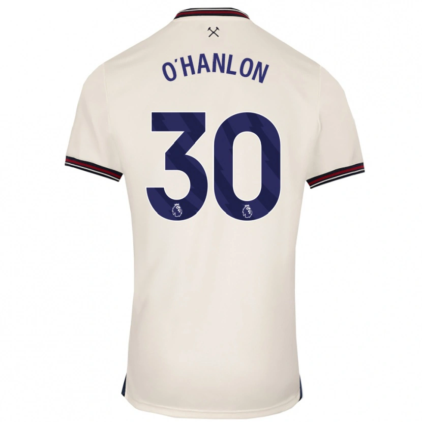 Danxen Hombre Camiseta Katie O'hanlon #30 Blanco Roto 2ª Equipación 2025/26 La Camisa México