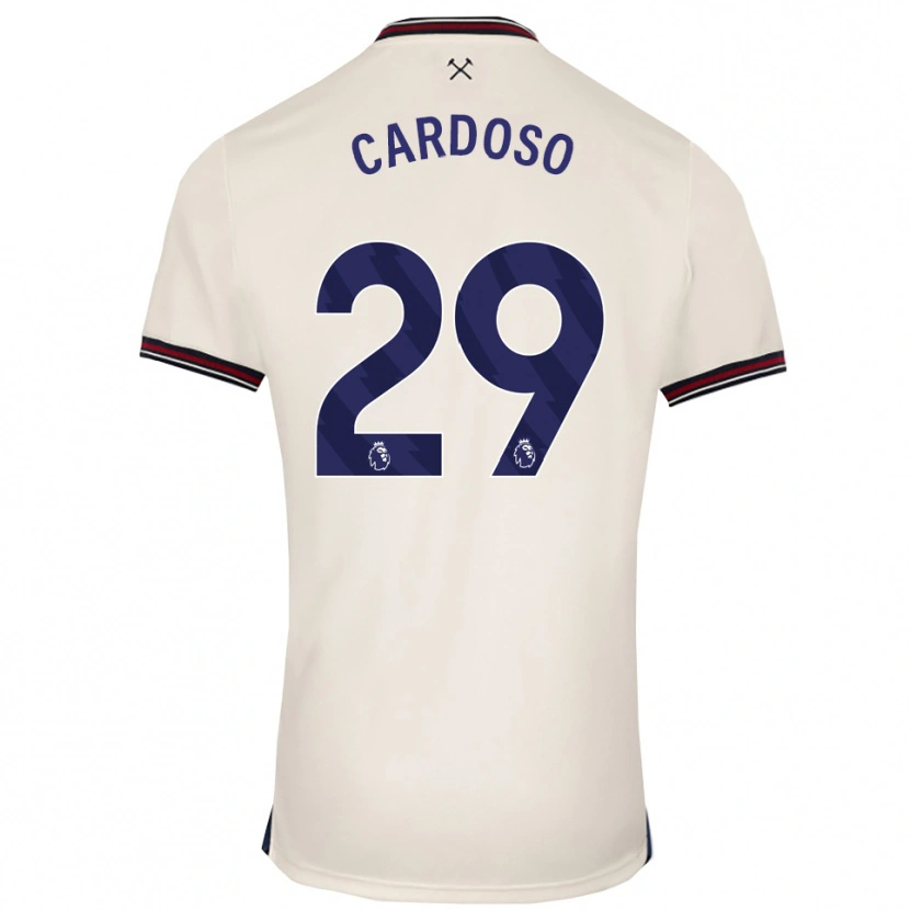 Danxen Hombre Camiseta Goncalo Cardoso #29 Blanco Roto 2ª Equipación 2025/26 La Camisa México