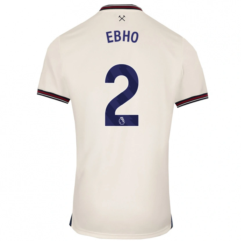 Danxen Hombre Camiseta Riley Ebho #2 Blanco Roto 2ª Equipación 2025/26 La Camisa México