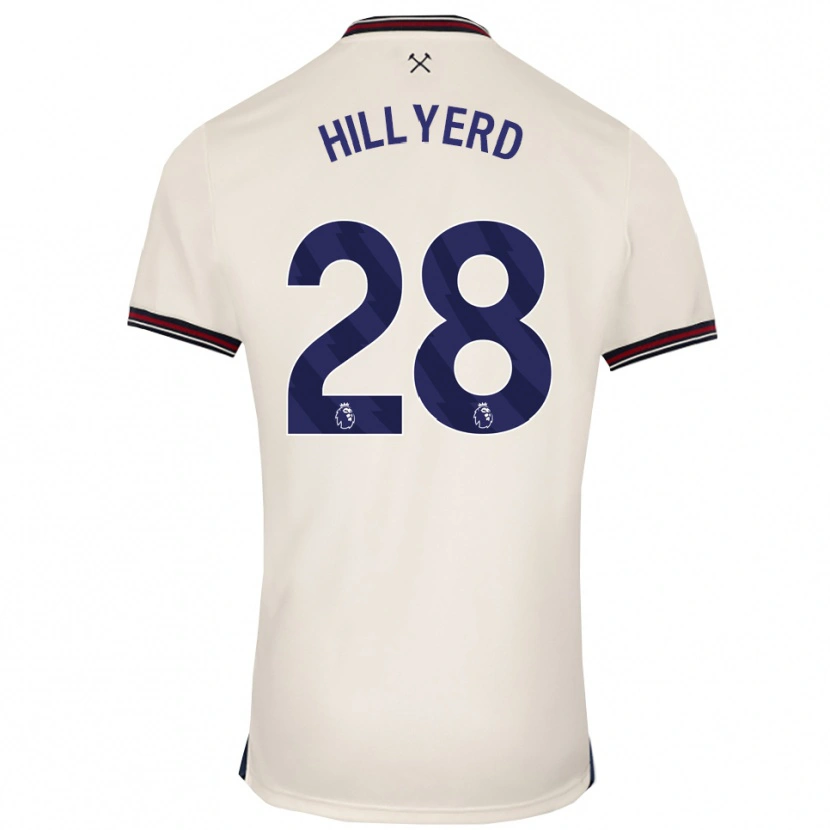 Danxen Hombre Camiseta Sophie Hillyerd #28 Blanco Roto 2ª Equipación 2025/26 La Camisa México
