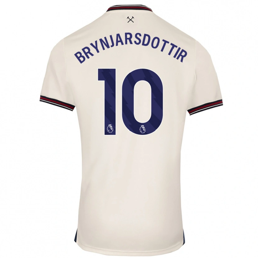 Danxen Hombre Camiseta Dagný Brynjarsdóttir #10 Blanco Roto 2ª Equipación 2025/26 La Camisa México