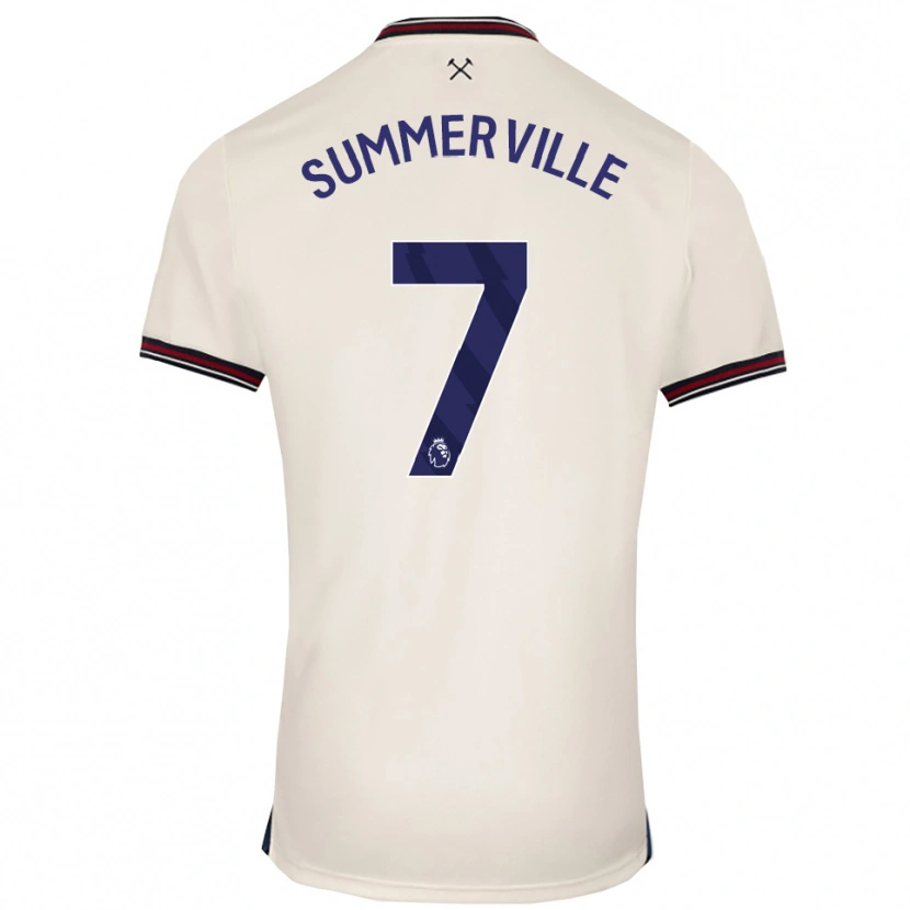 Danxen Hombre Camiseta Crysencio Summerville #7 Blanco Roto 2ª Equipación 2025/26 La Camisa México