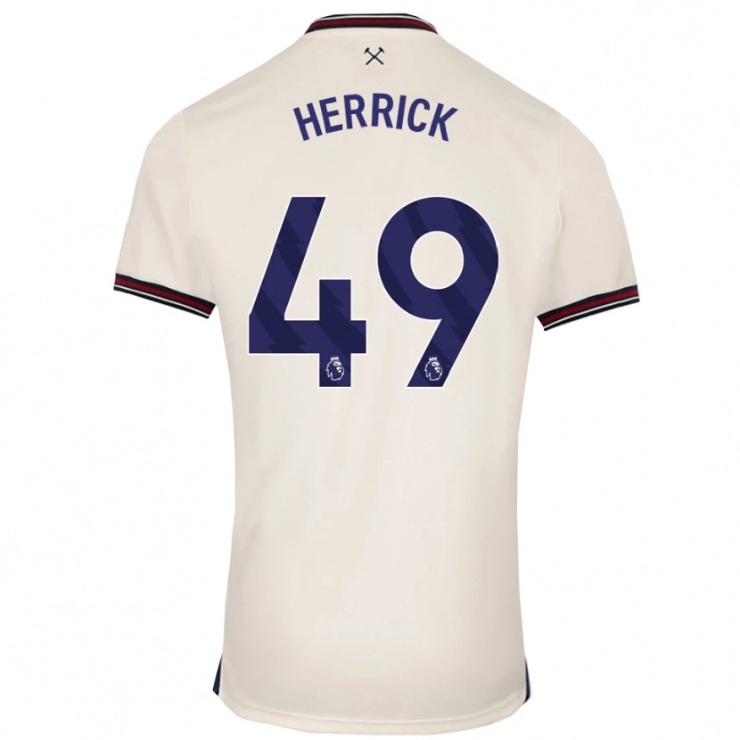 Danxen Hombre Camiseta Finlay Herrick #49 Blanco Roto 2ª Equipación 2025/26 La Camisa México
