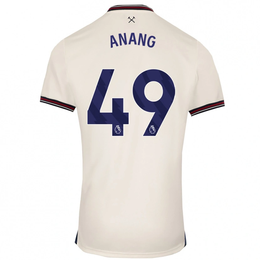 Danxen Hombre Camiseta Joseph Anang #49 Blanco Roto 2ª Equipación 2025/26 La Camisa México