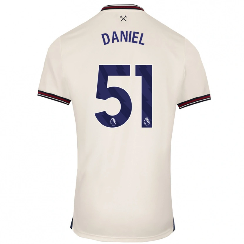 Danxen Hombre Camiseta Daniel Chesters #51 Blanco Roto 2ª Equipación 2025/26 La Camisa México