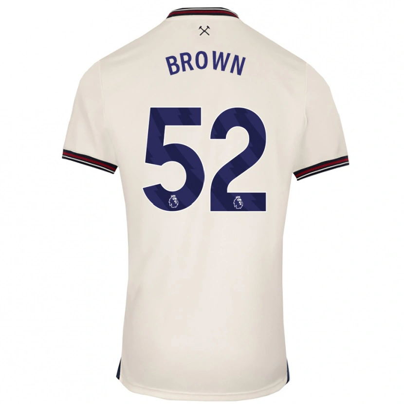 Danxen Hombre Camiseta Luis Brown #52 Blanco Roto 2ª Equipación 2025/26 La Camisa México
