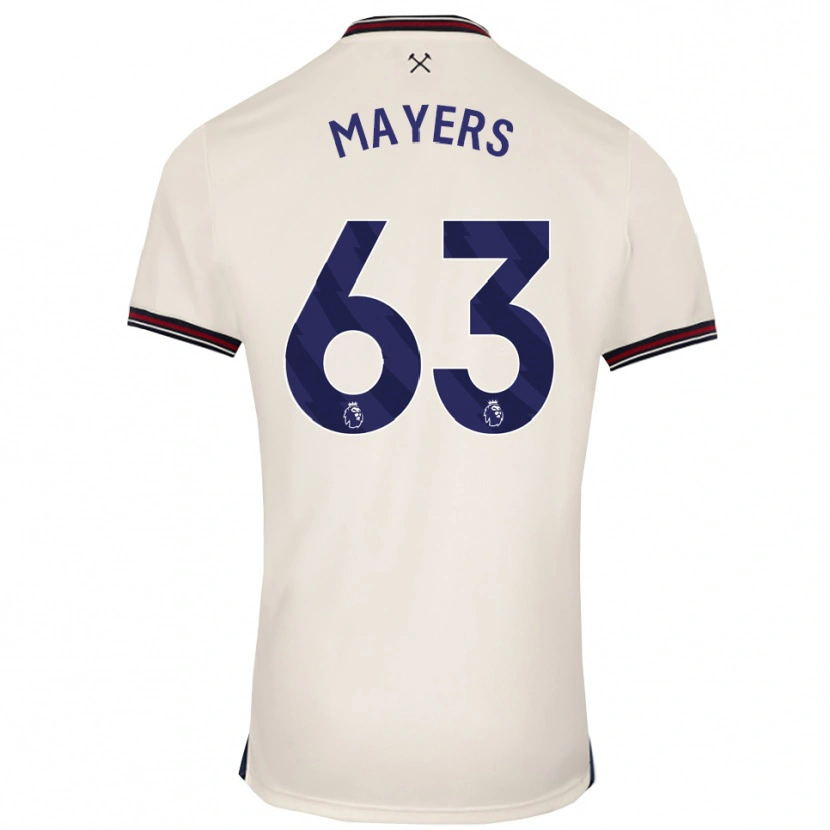 Danxen Hombre Camiseta Ezra Mayers #63 Blanco Roto 2ª Equipación 2025/26 La Camisa México