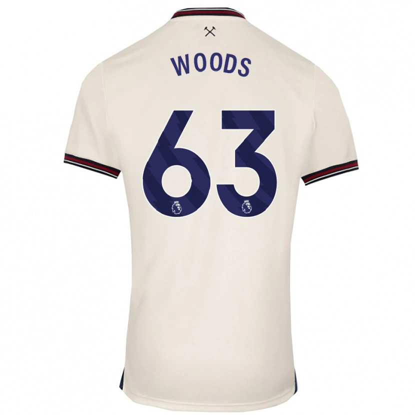 Danxen Hombre Camiseta Archie Woods #63 Blanco Roto 2ª Equipación 2025/26 La Camisa México