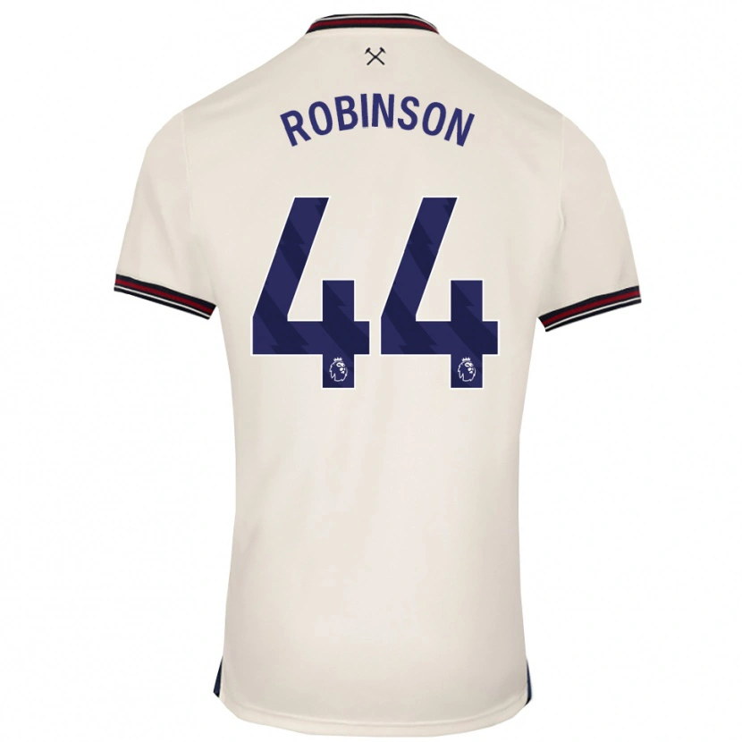 Danxen Hombre Camiseta Junior Robinson #44 Blanco Roto 2ª Equipación 2025/26 La Camisa México