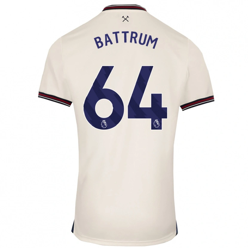 Danxen Hombre Camiseta Ryan Battrum #64 Blanco Roto 2ª Equipación 2025/26 La Camisa México