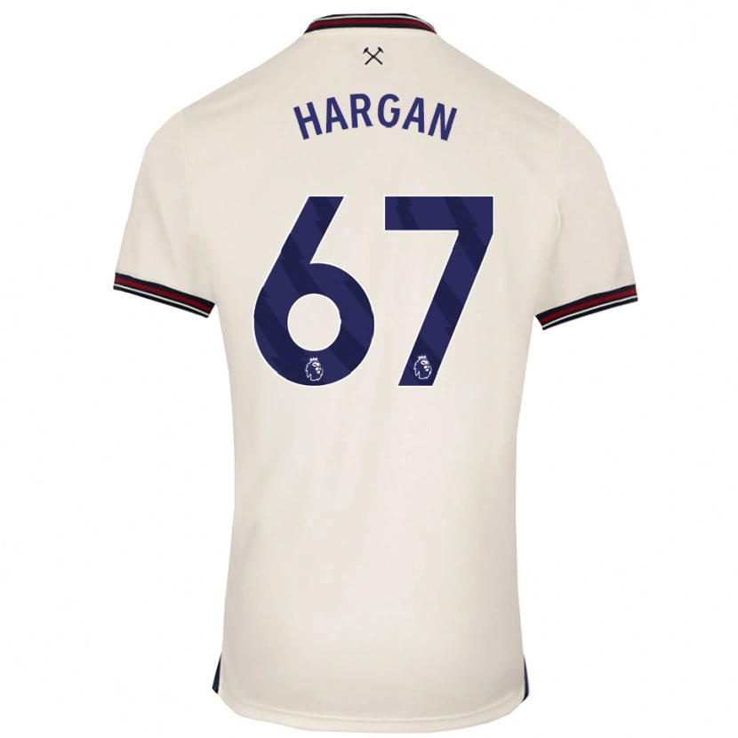 Danxen Hombre Camiseta Riley Hargan #67 Blanco Roto 2ª Equipación 2025/26 La Camisa México