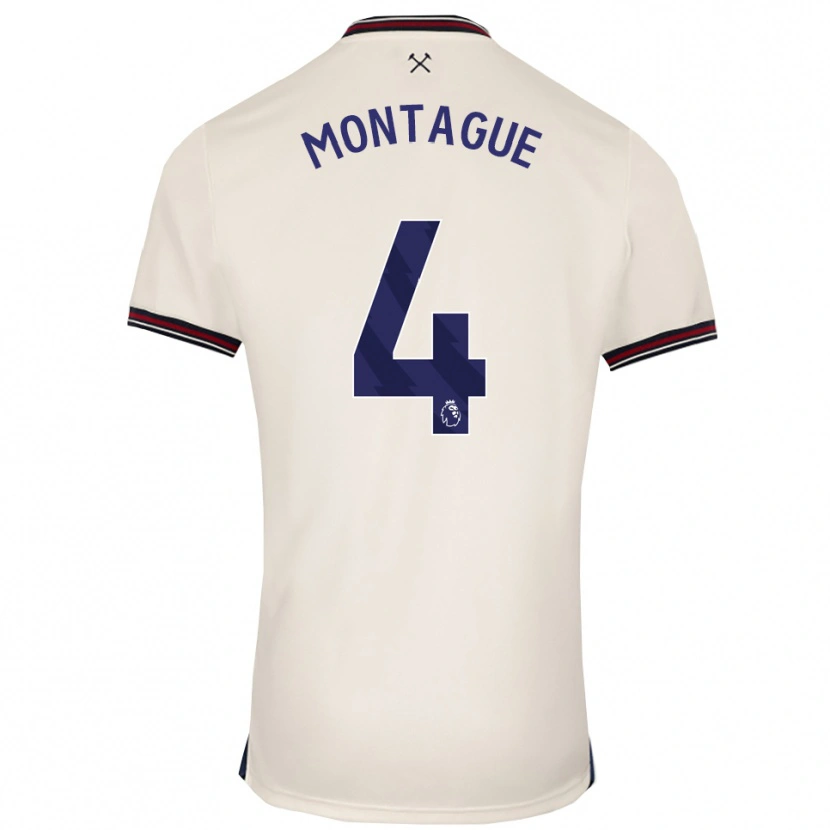 Danxen Hombre Camiseta Harry Montague #4 Blanco Roto 2ª Equipación 2025/26 La Camisa México