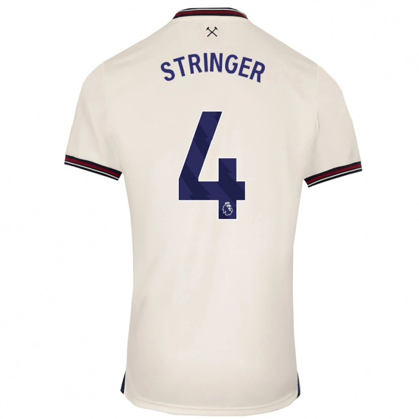 Danxen Hombre Camiseta Abbey Leigh Stringer #4 Blanco Roto 2ª Equipación 2025/26 La Camisa México