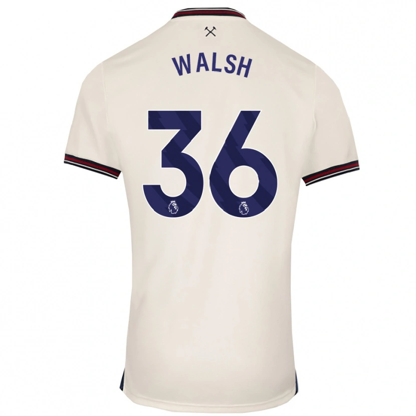 Danxen Hombre Camiseta Soraya Walsh #36 Blanco Roto 2ª Equipación 2025/26 La Camisa México