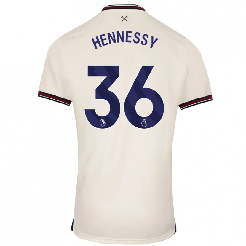 Danxen Hombre Camiseta Alexandra Hennessy #36 Blanco Roto 2ª Equipación 2025/26 La Camisa México