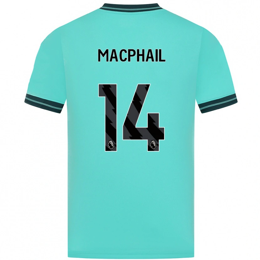 Danxen Hombre Camiseta Martha Macphail #14 Celeste Verde 2ª Equipación 2025/26 La Camisa México