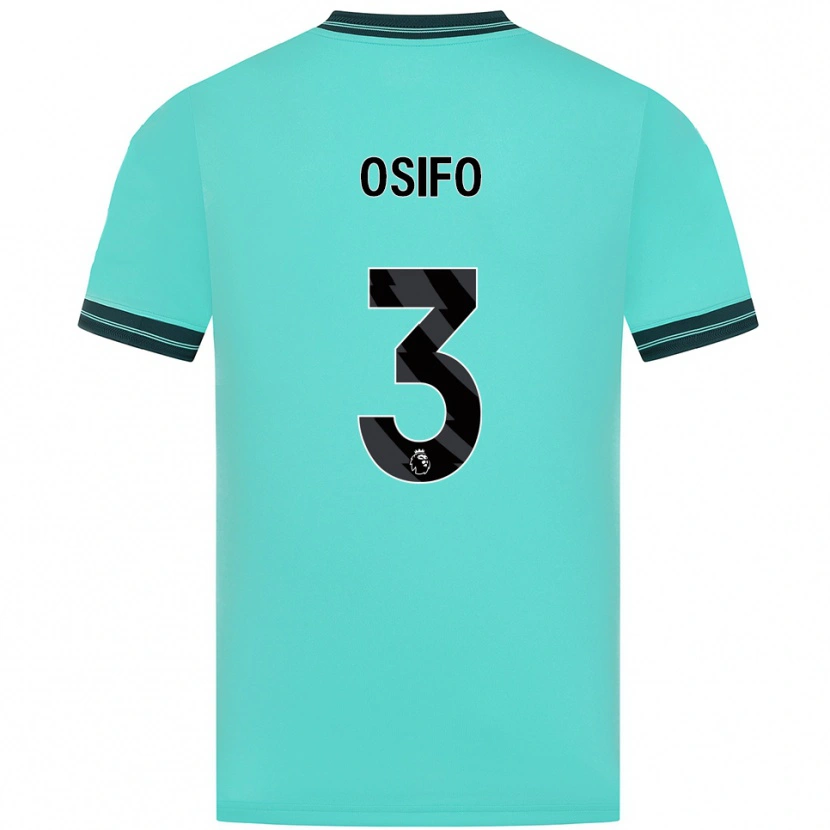 Danxen Hombre Camiseta David Osifo #3 Celeste Verde 2ª Equipación 2025/26 La Camisa México