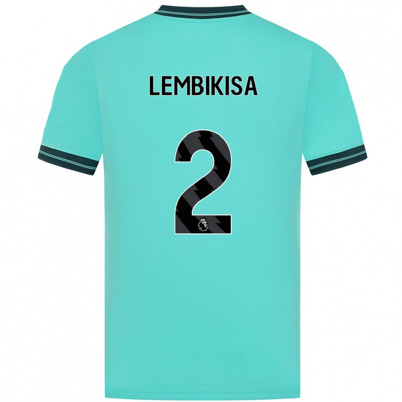 Danxen Hombre Camiseta Dexter Lembikisa #2 Celeste Verde 2ª Equipación 2025/26 La Camisa México